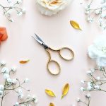 Bohin embroidery scissors - small, gold-colored