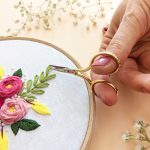 Bohin embroidery scissors - small, gold-colored