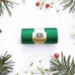 DMC Diamant csillogó hímzőfonál - zöld színű