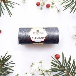 DMC Diamant Shimmering Embroidery Thread - SILVERBLUE