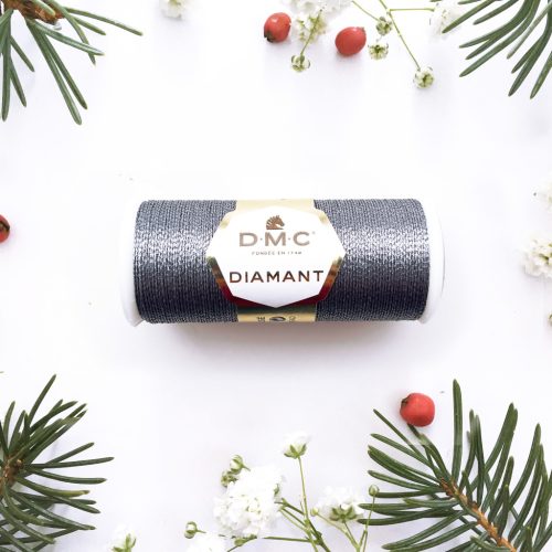 DMC Diamant Shimmering Embroidery Thread - SILVERBLUE