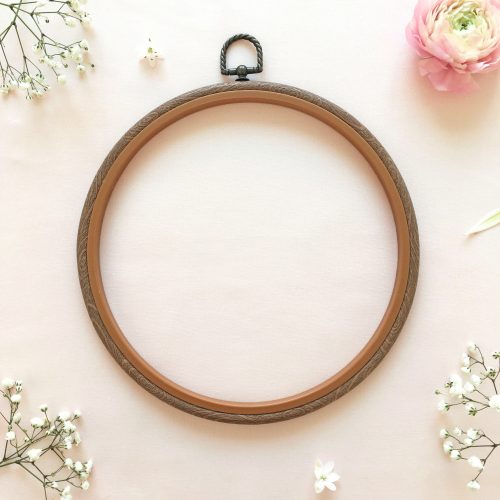 Round Flexi Frame 20 cm - Brown