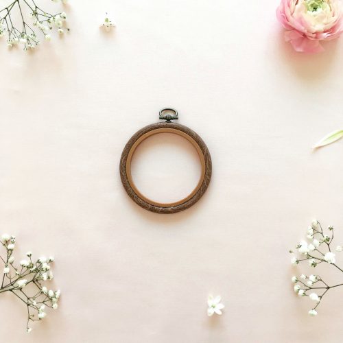 Round Flexi Frame 7,5 cm - Brown