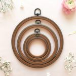 Round Flexi Frame 7,5 cm - Brown