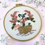 MADÁR KOSÁRRAL HÍMZŐKÉSZLET