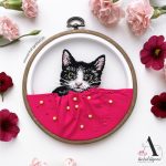 CHEEKY CAT EMBROIDERY KIT