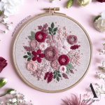 "CHARMING FLOWERS" EMBROIDERY KIT