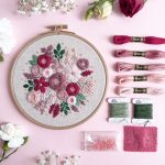 "CHARMING FLOWERS" EMBROIDERY KIT