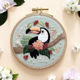 TRAVEL EMBROIDERY KIT - FAIRYTALE JUNGLE