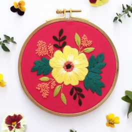 Summer Flower Embroidery Pattern (PDF)