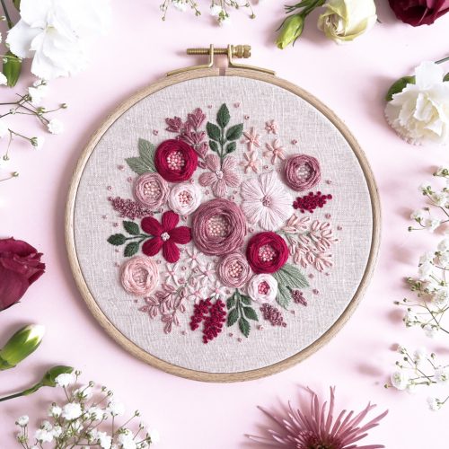 "CHARMING FLOWERS" (PDF) EMBROIDERY PATTERN