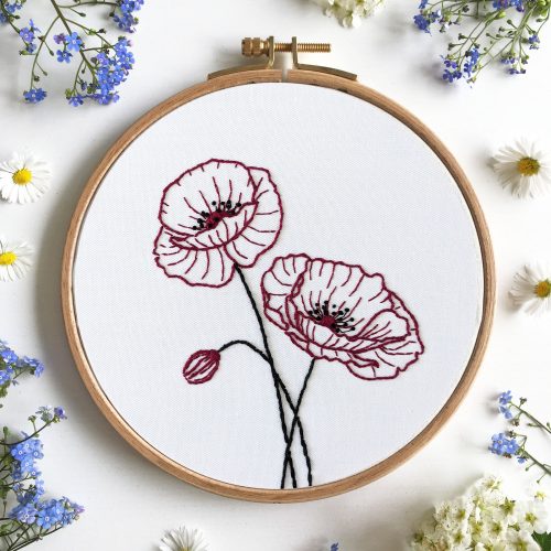 Poppies (PDF) Embroidery Pattern