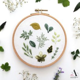 Leaves (PDF) Embroidery Pattern