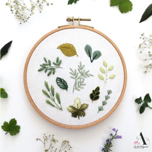 Leaves (PDF) Embroidery Pattern