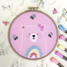 Little Girl Polar Bear (PDF) Embroidery Pattern