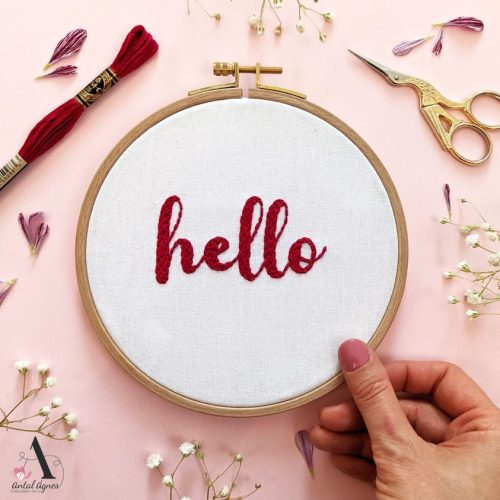 HELLO EMBROIDERY PATTERN (PDF)