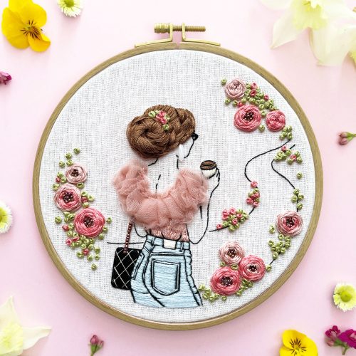 "WALK IN THE PARK" PRINTED FABRIC