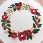 VIRÁGKOSZORÚ HÍMZÉSE