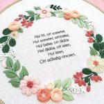 HÁZI ÁLDÁS hímzése