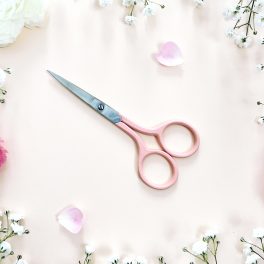 PEACH COLOR EMBROIDERY SCISSORS