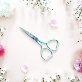 HEART EMBROIDERY SCISSORS - MINT GREEN COLOR