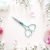 HEART EMBROIDERY SCISSORS - MINT GREEN COLOR
