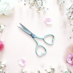 HEART EMBROIDERY SCISSORS - MINT GREEN COLOR