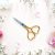 HEART EMBROIDERY SCISSORS - MUSTARD YELLOW COLOR