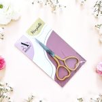 HEART EMBROIDERY SCISSORS - MUSTARD YELLOW COLOR