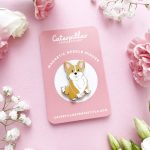 GORKY DOG MAGNETIC NEEDLE MINDER (Caterpillar Cross Stitch)